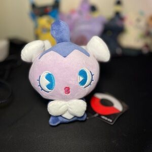 Adorable Plush Toy for Small Pets - Blue and White